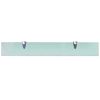 Floating Shelves 2 pcs Glass 27.6"x3.9" 0.3"