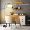 Floor Lamp with 9W LED Bulb ;  Standing Lamp with Lamp Shade for Living Room ;  Brown