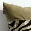 Onitiva - [Forest Treasure] Linen Patch Work Pillow Cushion Floor Cushion (19.7 by 19.7 inches)