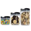 Kitchen Variety Set of 6 Pantry Organization Canisters with Lids, Marker and Labels Included