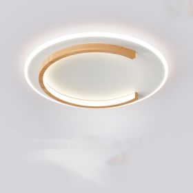 Log Ceiling Led Light Round Bedroom (Option: Stepless dimming-B)