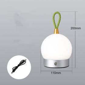 Night Light Camping Atmosphere Charging Fashion Super Birght (Option: Grey-USB)