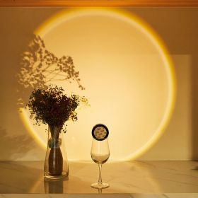 Led Lights Wireless Closet Kitchen Lights Under Furniture Battery Powered Sunset Nightlight Wall Lamp Bedroom Decoration Cabinet (Option: Warm light)