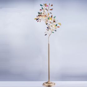 Nordic Floor Lamp Living Room Creative Agate Tree Branch Shape (Option: Sshaped floor lamp-Warm light)