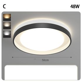 Living Room Lamp Modern Super Bright Main (Option: Tricolor dimming-C-50cm)