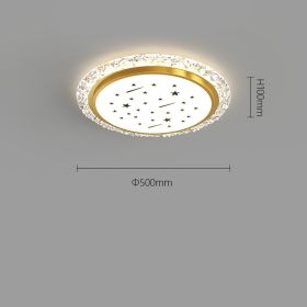 Home Creative Warm And Romantic Bedroom Lamp (Option: 8102Platinum 50CM-Apolar modulation)