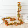 1pc 98.43inch/8.2ft Rose Artificial Flowers; Artificial Flower Christmas Garland; Fake Rose Vine For Wedding Home Room Decoration Spring Autumn Garden