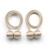 2Pcs Magnetic Curtain Ball Rods Accessoires Backs Holdbacks Buckle Clips Hook Holder Home Decor Tiebacks Tie Rope Accessory