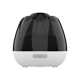 2023 New Rose Aroma Diffuser Negative Ion Diffuser Humidifier Colorful Atmosphere Lamp Aroma Diffuser (plug: US, Color: white&black)