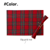 New Year Christmas Series Cloth Plaid Table Flag Insulation Pad