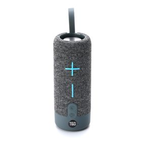 20W Portable Bluetooth Speaker Fabric Wireless Boombox Waterproof Outdoor Subwoofer Stereo Loudspeaker support TWS (Color: Gray, Ships From: China)