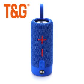 20W Portable Bluetooth Speaker Fabric Wireless Boombox Waterproof Outdoor Subwoofer Stereo Loudspeaker support TWS (Color: Blue, Ships From: China)