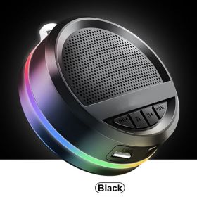 MINI Portable Bluetooth Speaker Wireless Bass Column Waterproof Outdoor Speaker Support AUX TF USB Subwoofer Stereo Loudspeaker (Color: Black, Ships From: China)