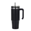 30oz 20oz Handle Vacuum Thermal Mug Beer Cup Travel Car Thermo Mug Portable Flask Coffee Stainless Steel Cups With Lid And Straw