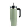 30oz 20oz Handle Vacuum Thermal Mug Beer Cup Travel Car Thermo Mug Portable Flask Coffee Stainless Steel Cups With Lid And Straw