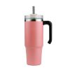 30oz 20oz Handle Vacuum Thermal Mug Beer Cup Travel Car Thermo Mug Portable Flask Coffee Stainless Steel Cups With Lid And Straw