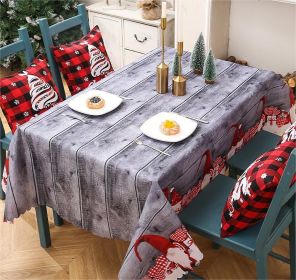 Christmas Decoration Layout Creative Printed Tablecloth Christmas Tabletop Decoration Supplies (style: C)