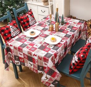 Christmas Decoration Layout Creative Printed Tablecloth Christmas Tabletop Decoration Supplies (style: A)