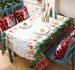 Christmas Decoration Layout Creative Printed Tablecloth Christmas Tabletop Decoration Supplies