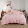 Simple Style Bedding 4 Piece Quilt Cover Sheet Pillowcase Cotton Spring Summer Autumn Winter Solid Two-color Student Dormitory