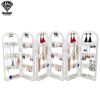 2/3/4 Fans Panels Screen Folding Clear Earrings Studs Display Rack Necklace Jewelry Shelf Stand Holder Organizer Storage Box