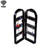 2/3/4 Fans Panels Screen Folding Clear Earrings Studs Display Rack Necklace Jewelry Shelf Stand Holder Organizer Storage Box