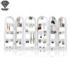 2/3/4 Fans Panels Screen Folding Clear Earrings Studs Display Rack Necklace Jewelry Shelf Stand Holder Organizer Storage Box