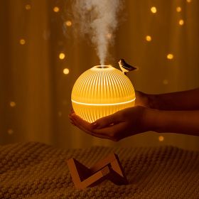 200ML USB Ultrasonic Cool Mist Maker Air Humidifier With Warm LED Lamp For Home Kids Room Mini Aroma Diffuser Humidificador (Type: Bird)