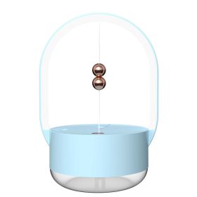 Magnetic Suction Ball Handheld Humidifier Mist Spray USB Night Light Aroma Humidifier For Home Office (Color: Blue)