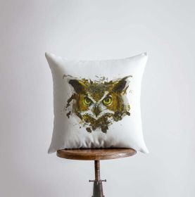 Horn Owl | Owl Gifts | Bird | Brid Prints | Bird Decor | Accent Pillow Covers | Throw Pillow Covers | Pillow | Room Decor | Bedroom Decor (Dimensions: 20x20, Cover & Insert: Cover only)