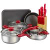 Home Delicacies Hard Anodized Nonstick Cookware Pots and Pans Pieces Set | Frying pans, cooking pots, nonstick pots, sauce pan