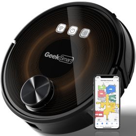 Geek Smart L8 Robot Vacuum Cleaner and Mop; LDS Navigation; Wi-Fi Connected APP; Selective Room Cleaning; MAX 2700 PA Suction; Ideal for Pets and Larg (Color: as Pic)