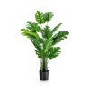 1/2pcs 5 Feet Artificial Tree Faux Monstera Deliciosa Plant for Home Indoor and Outdoor