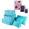 9Pcs Clothes Storage Bags Water-Resistant Travel Luggage Organizer Clothing Packing Cubes