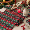 New Year Christmas Series Cloth Plaid Table Flag Insulation Pad