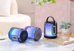 2023 New Music Pulsation TG376 Bluetooth Speaker Wireless Subwoofer Colorful Light Desktop High Sound Quality Home Outdoor Bluetooth Audio Atmosphere