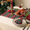 New Year Christmas Series Cloth Plaid Table Flag Insulation Pad