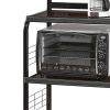 Kitchen storage rack with shelves and casters