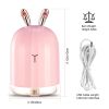 220ml Cool Mist Humidifier Ultrasonic Air Diffuser Atomizer w/7 Color Breathing Lights