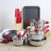 Home Delicacies Hard Anodized Nonstick Cookware Pots and Pans Pieces Set | Frying pans, cooking pots, nonstick pots, sauce pan