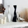 Creative Floor Vase Tall Ceramic Vase Black And White Nordic Simple Spiral Vase Living Room Desktop Ceramic Ornaments Home Decor