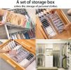 3 Packs Underwear Organizer;  Washable Underwear Storage Box Socks Drawer Organizer Divider;  Foldable Wardrobe Clothes Organizer for Bras;  Underwear