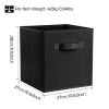 4 Pack Foldable Storage Cube Bins Cloths Closet Space Organizer Basket Shelves Box