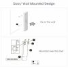 Wall and Door Mounted Mirrored Jewelry Cabinet with Lights