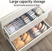 3 Packs Underwear Organizer;  Washable Underwear Storage Box Socks Drawer Organizer Divider;  Foldable Wardrobe Clothes Organizer for Bras;  Underwear