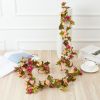 1pc 98.43inch/8.2ft Rose Artificial Flowers; Artificial Flower Christmas Garland; Fake Rose Vine For Wedding Home Room Decoration Spring Autumn Garden