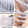 3 Packs Underwear Organizer;  Washable Underwear Storage Box Socks Drawer Organizer Divider;  Foldable Wardrobe Clothes Organizer for Bras;  Underwear