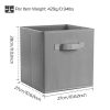 4 Pack Foldable Storage Cube Bins Cloths Closet Space Organizer Basket Shelves Box