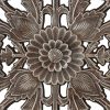 Botanical Panel Distressed Carved Wood 2-piece Wall Decor Set