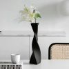 Creative Floor Vase Tall Ceramic Vase Black And White Nordic Simple Spiral Vase Living Room Desktop Ceramic Ornaments Home Decor